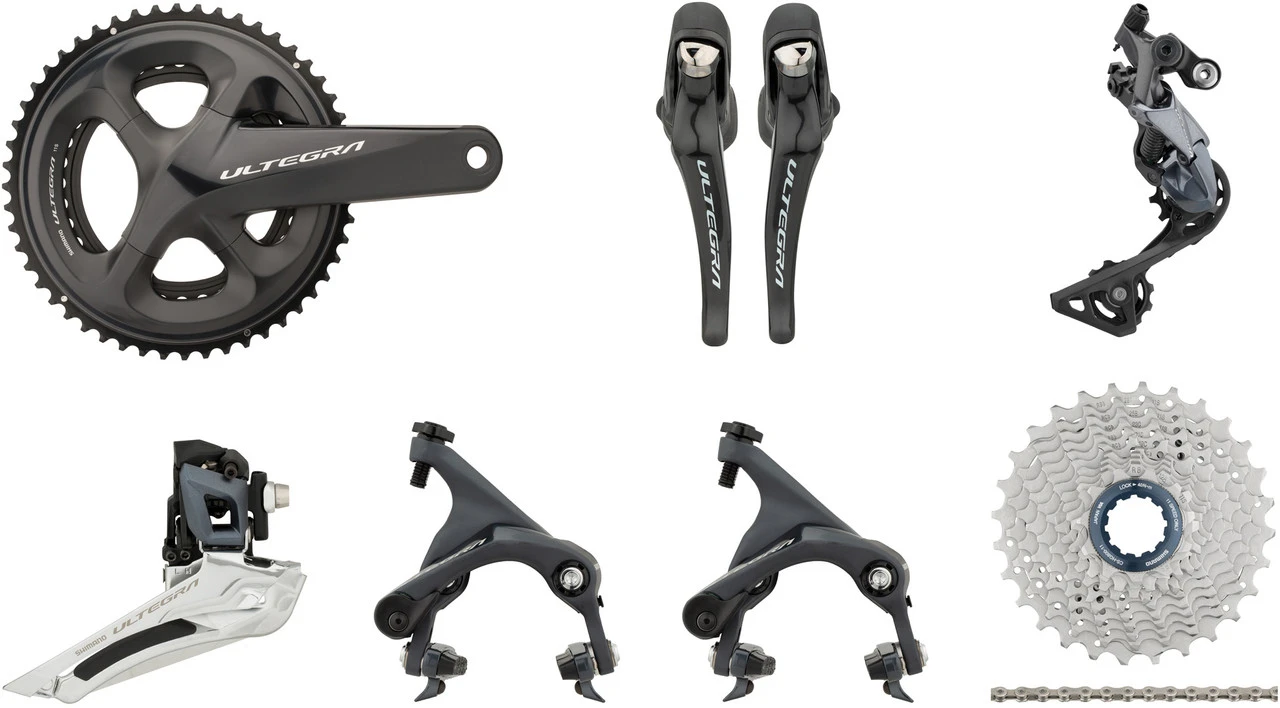 Shimano Ultegra R8000 Gruppe 2x11 39-53 Mit Direct Mount (HR Sitzstrebe) 1 Shimano Ultegra R8000 Gruppe 2x11 39-53 Mit Direct Mount (HR Sitzstrebe)