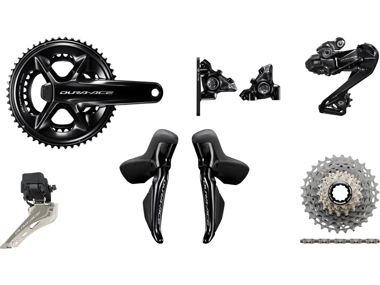 Shimano Dura-Ace Di2 R9250 Powermeter Gruppe 2x12 36-52 Mit Scheibenbremse 1 Shimano Dura-Ace Di2 R9250 Powermeter Gruppe 2x12 36-52 Mit Scheibenbremse